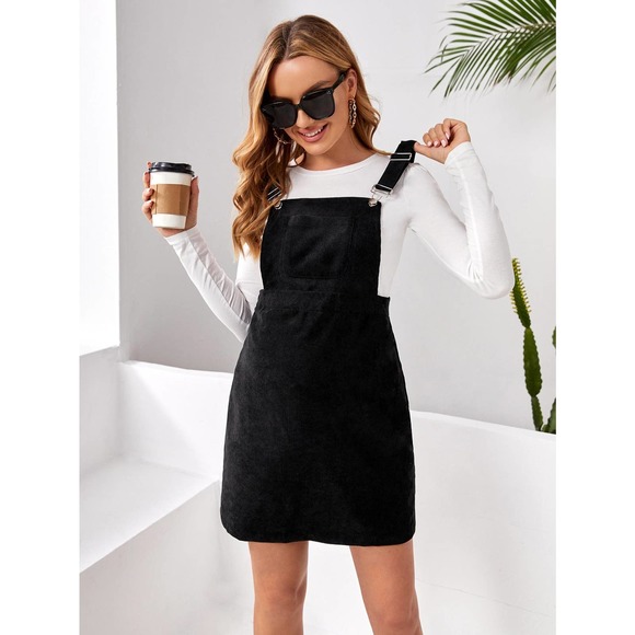 Maternity Tee Overall Dress Set - Picture 1 of 5